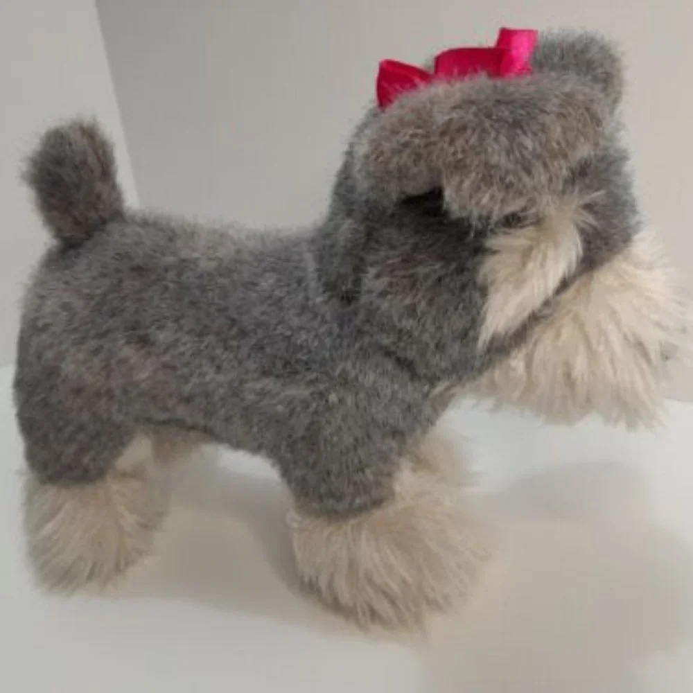 Bata Gray Schnauzer Puppy Dog Plush